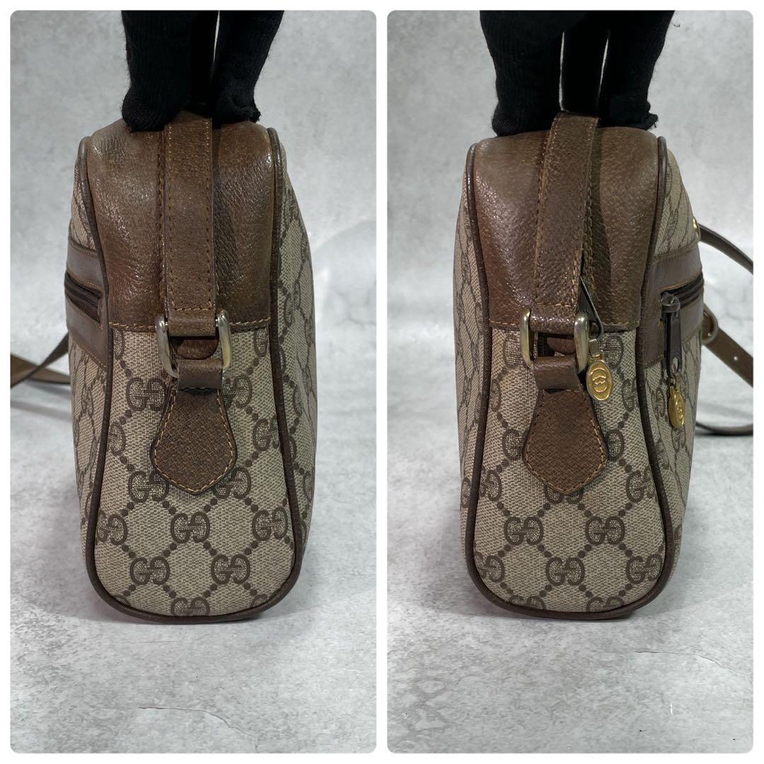 Gucci GG Sherry Line Shoulder Bag Brown Leather — view 7