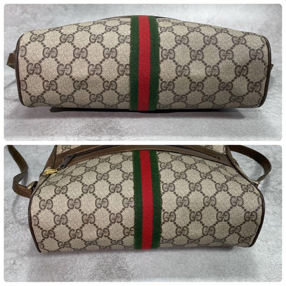 Gucci GG Sherry Line Shoulder Bag Brown Leather — view 8
