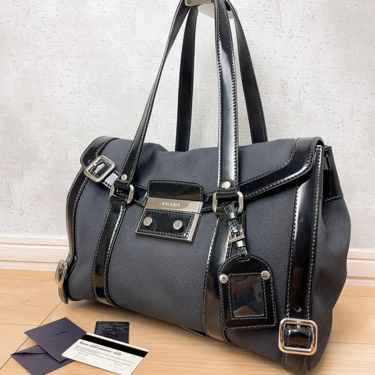 Prada Shoulder Bag Tote Black