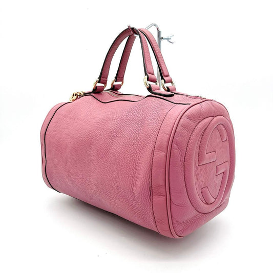 Gucci Mini Boston Bag Soho Interlocking G Pinkish