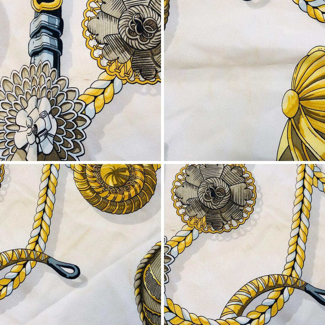 Hermes Carré 90 Head Tangle and Cocarde Green Scarf with Tags