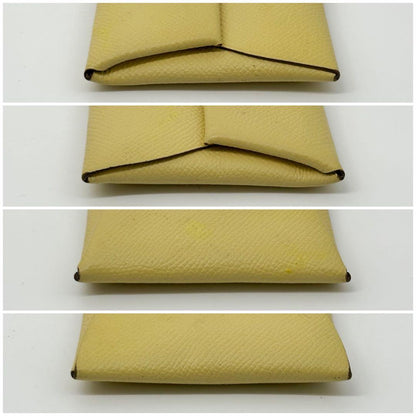 Hermes Bastia Coin Purse Compact Case Mini Yellow