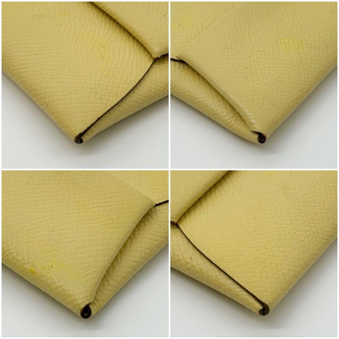 Hermes Bastia Coin Purse Compact Case Mini Yellow