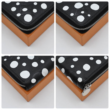 Louis Vuitton Yayoi Kusama Zippy Wallet Empreinte Black — view 8