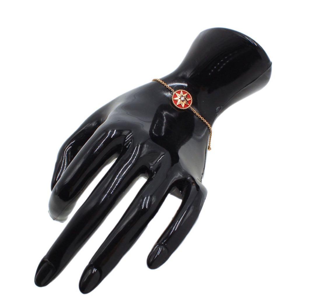 Christian Dior 18K Pink Goldx Diamond Rose Devant Bracelet