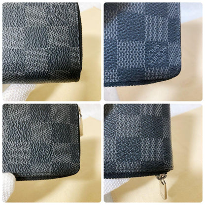 Louis Vuitton Damier Graphite Zippy Coin Purse Coin Case