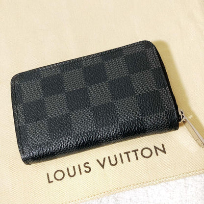 Louis Vuitton Damier Graphite Zippy Coin Purse Coin Case
