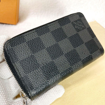 Louis Vuitton Damier Graphite Zippy Coin Purse Coin Case