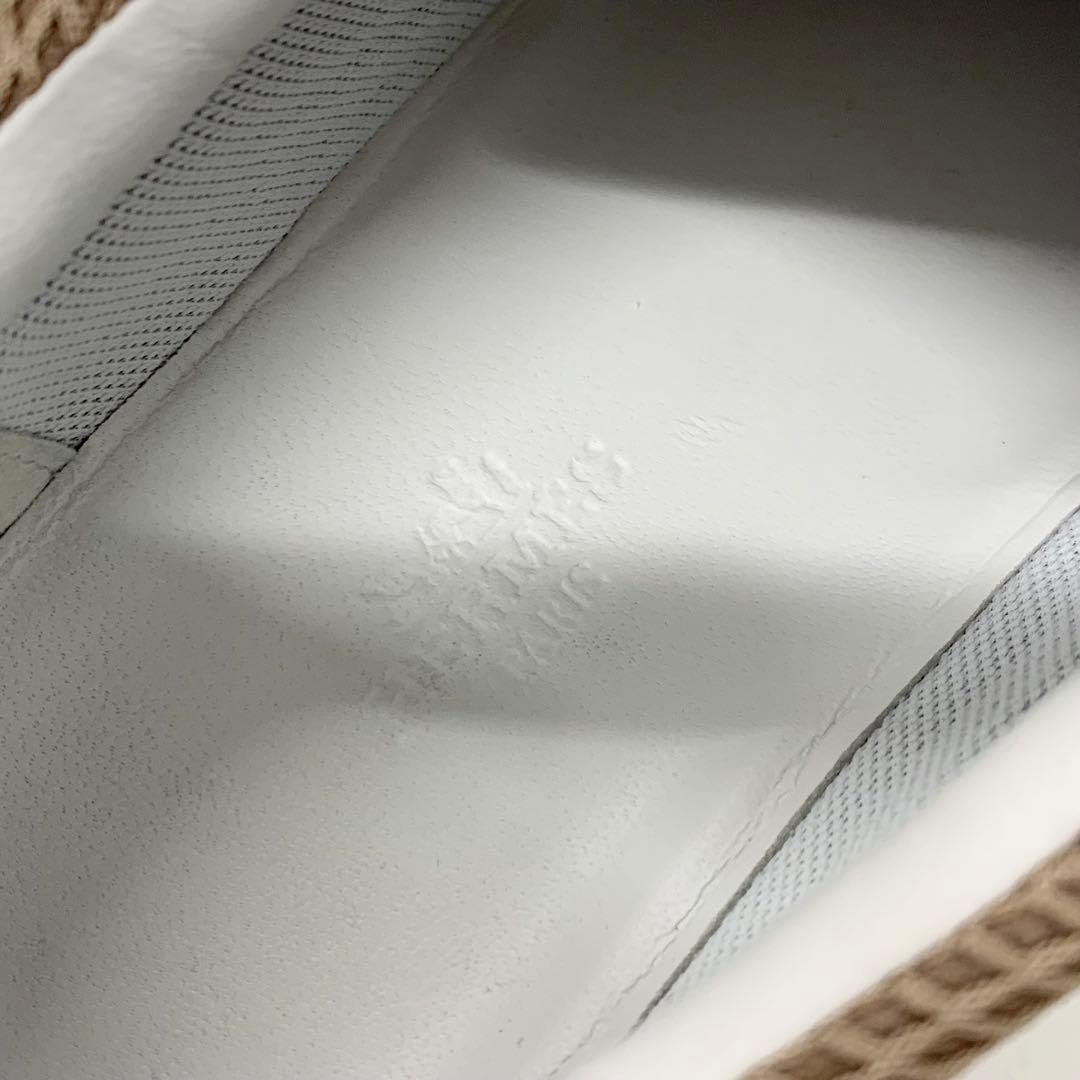 Hermes Bouncing Suede Mesh Sneakers Beige White