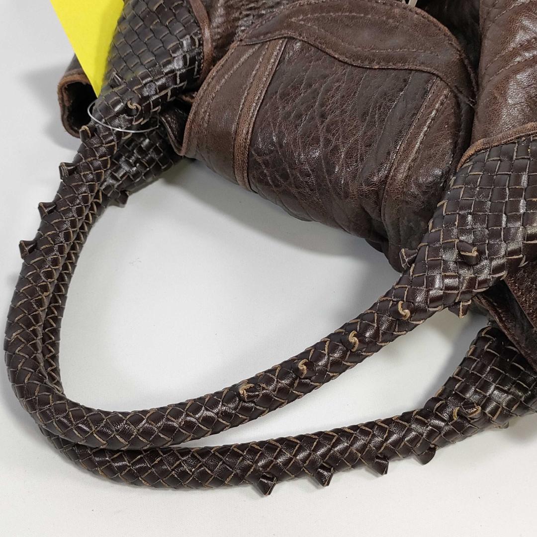 Fendi Spy Bag Nappa Leather Handbag Dark Brown — view 6