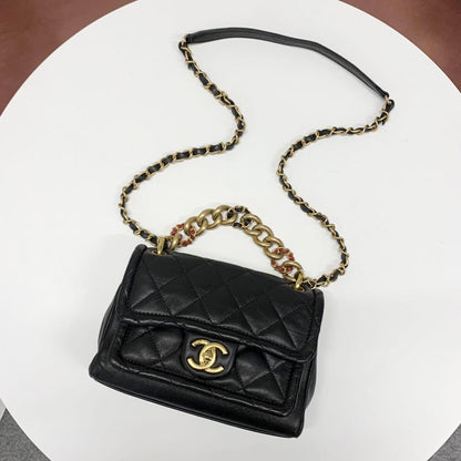 Chanel Quilted CC Logo Chain 2-Way Shoulder Bag — view 5