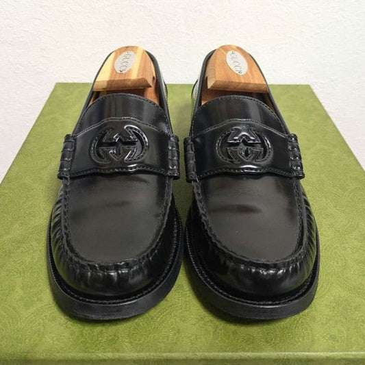 Gucci Interlocking G Loafer Black 38 1 2