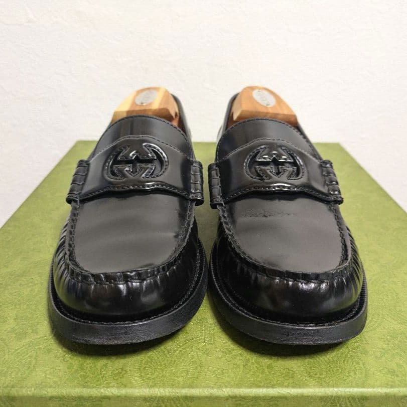Gucci Interlocking G Loafer Black 38 1 2