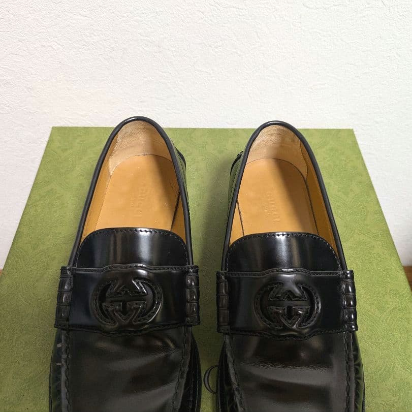 Gucci Interlocking G Loafer Black 38 1 2