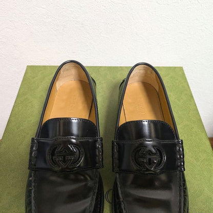 Gucci Interlocking G Loafer Black 38 1 2