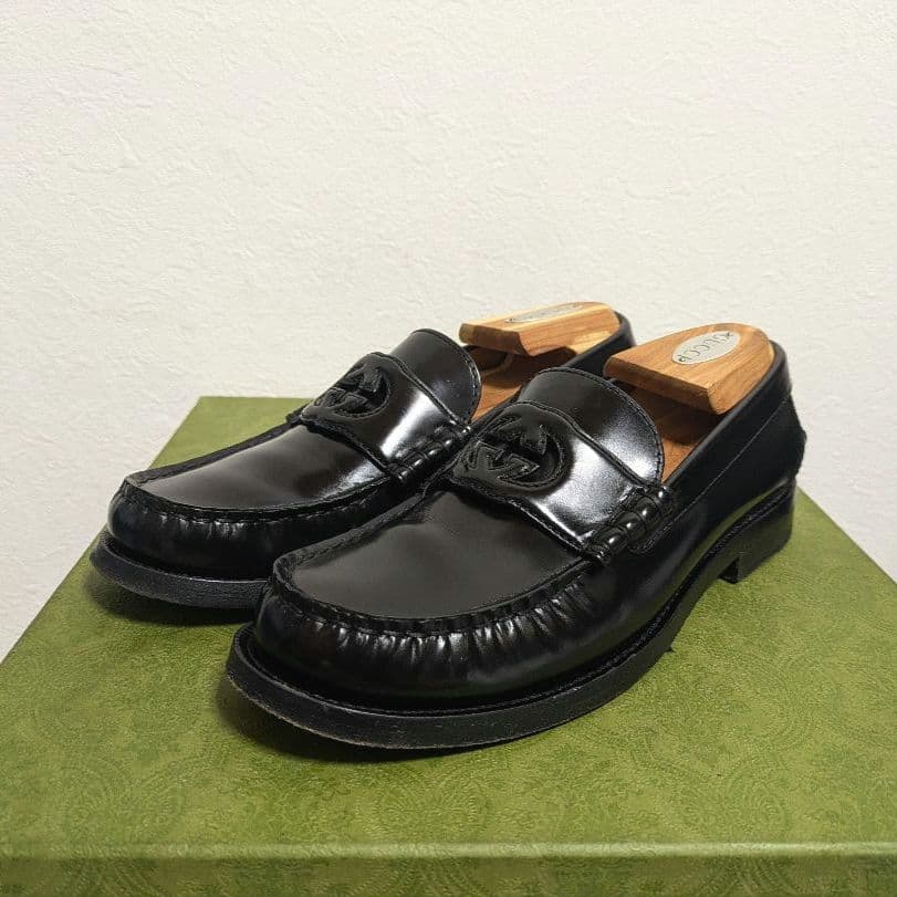 Gucci Interlocking G Loafer Black 38 1 2