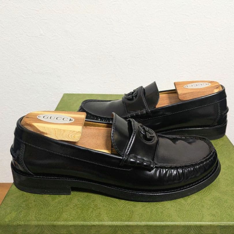 Gucci Interlocking G Loafer Black 38 1 2