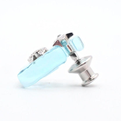 Chanel CC Logo Brooch Perfume Bottle Star Comet
