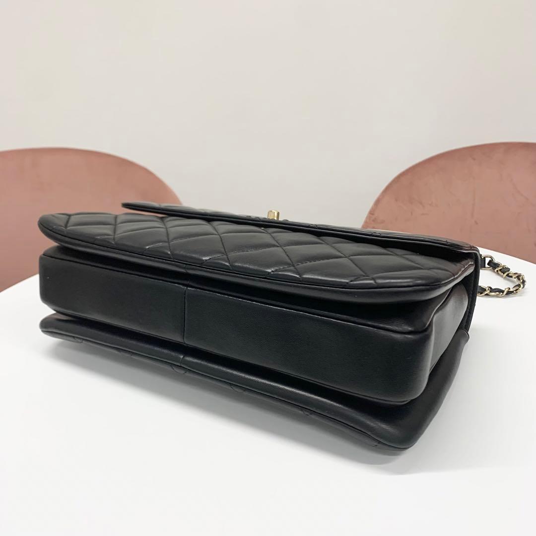 Chanel Top Handle CC Logo Quilted Lambskin — view 4