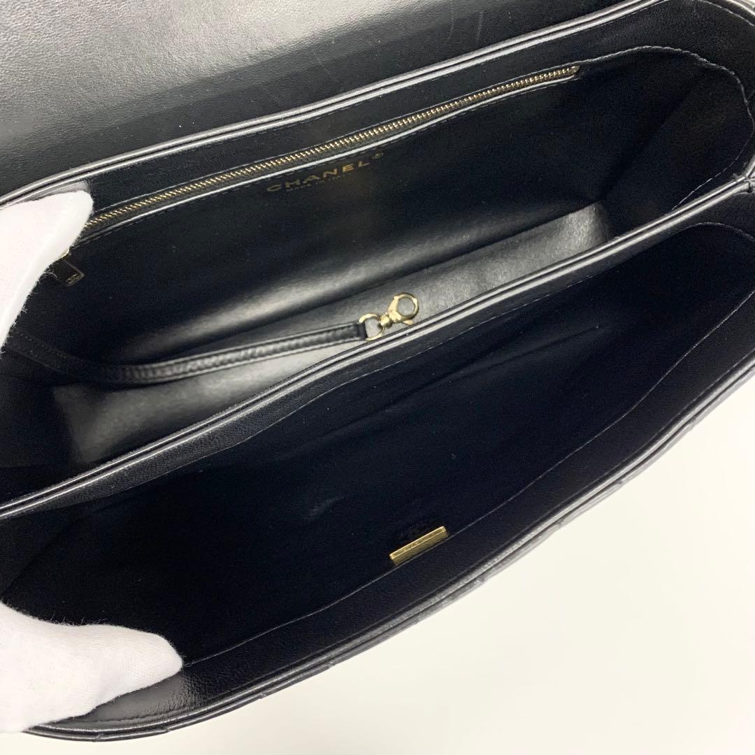 Chanel Top Handle CC Logo Quilted Lambskin — view 7