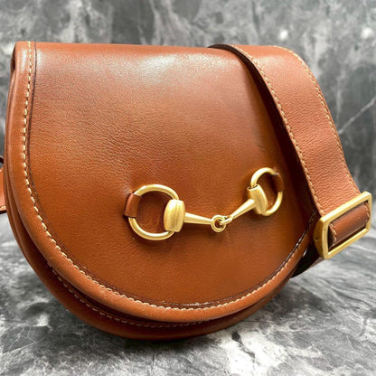 Gucci Belt Bag Horsebit Waist Brown Leather