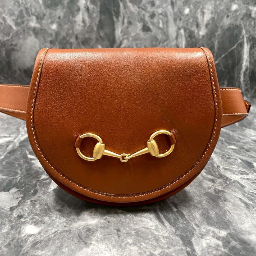 Gucci Belt Bag Horsebit Waist Brown Leather — view 2