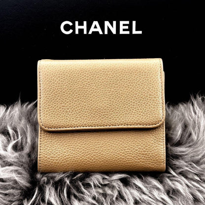 Chanel Wallet Coco Stitch Caviar Hook Trifold — view 2