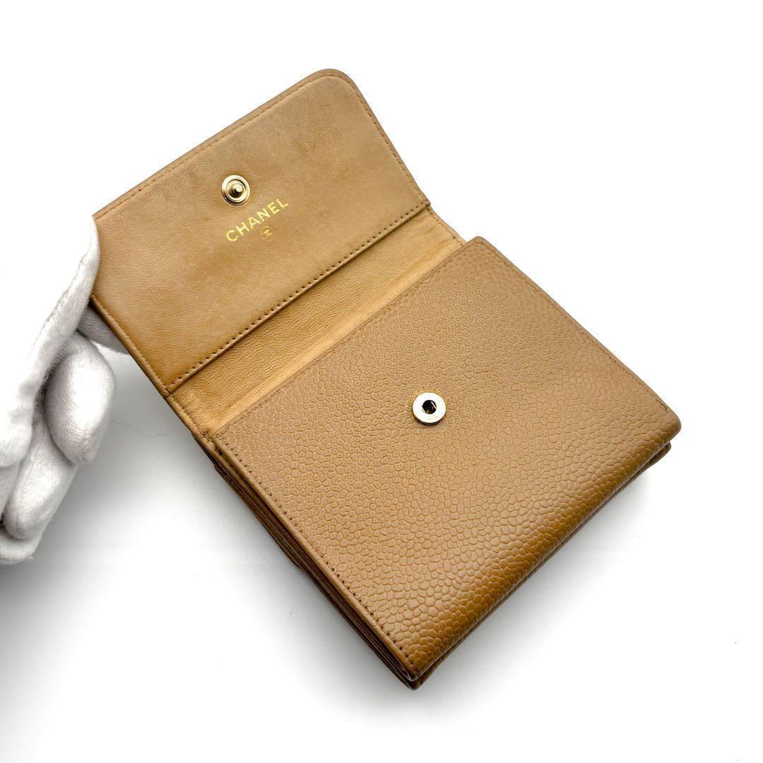 Chanel Wallet Coco Stitch Caviar Hook Trifold — view 3