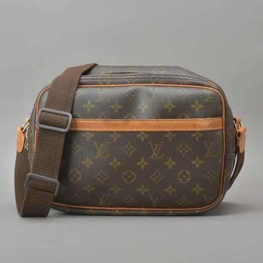Louis Vuitton◇ Reporter PM Shoulder Bag Monogram Leather Crossbody