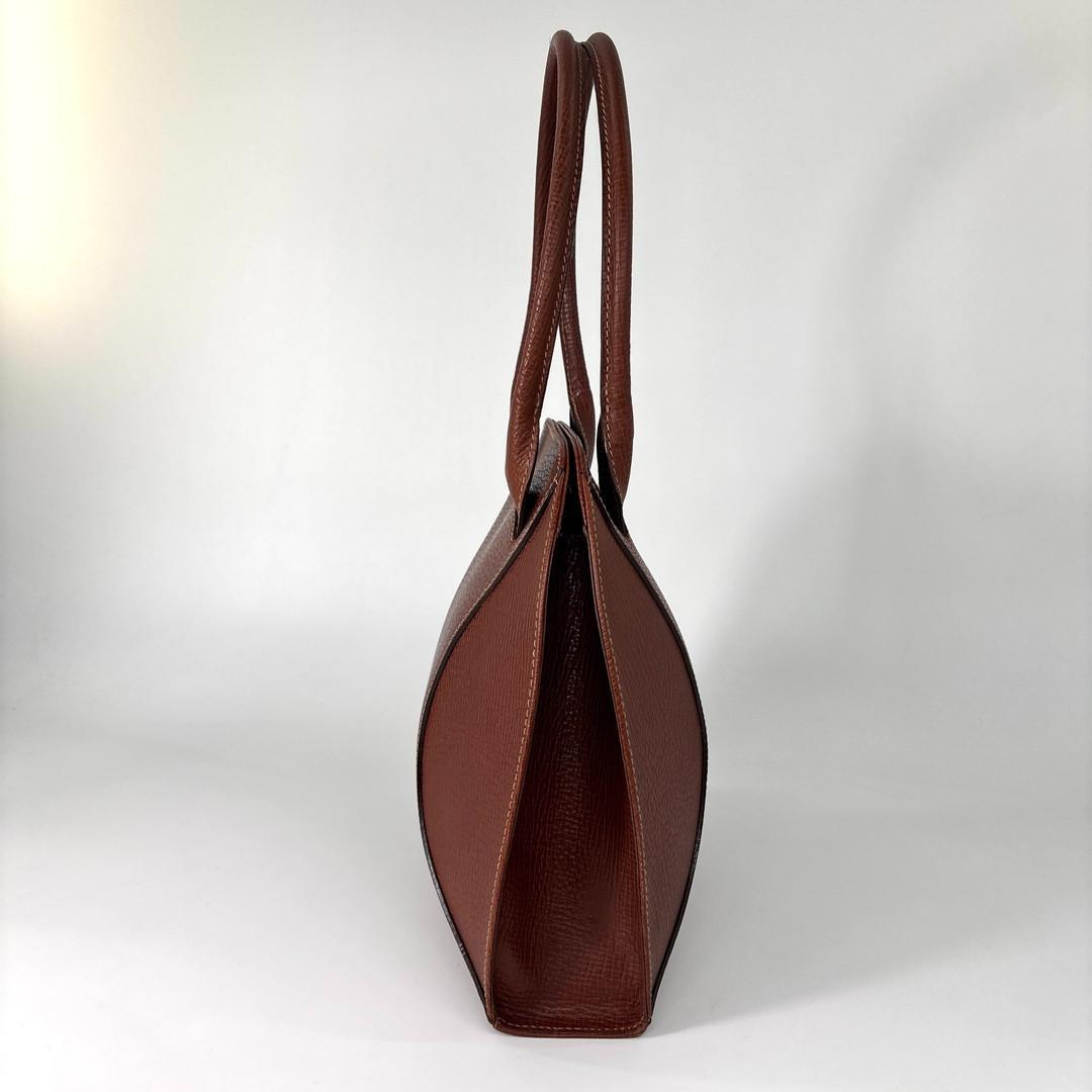 Loewe Anagram Tote Bag Calf Leather Brown — view 4