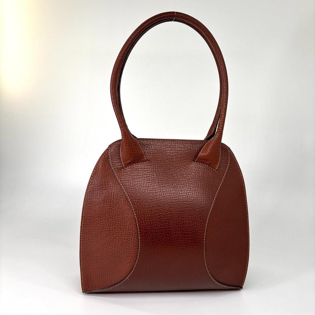 Loewe Anagram Tote Bag Calf Leather Brown — view 5