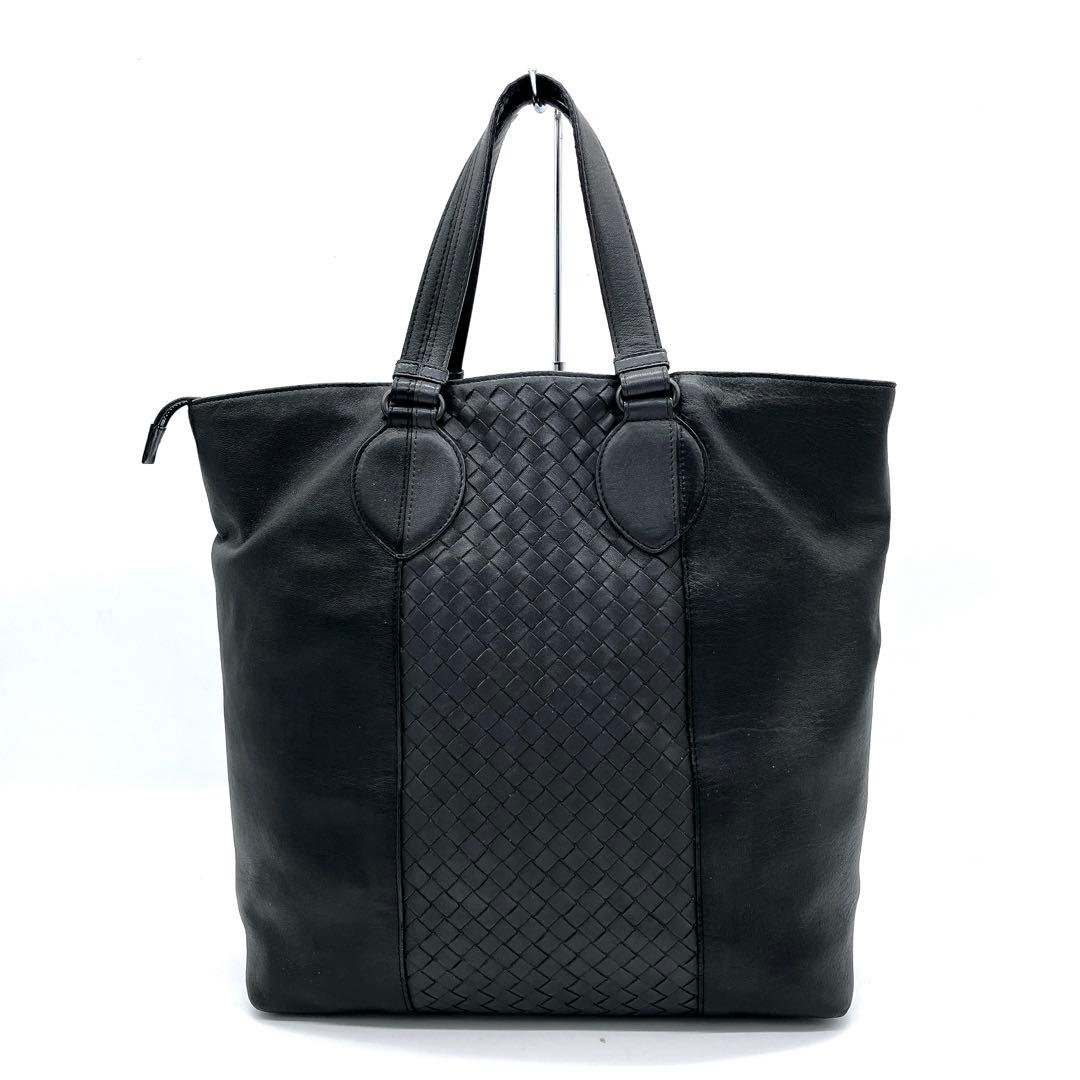 Bottega Veneta 2-way Bag Intrecciato Leather Black