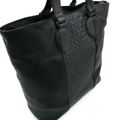 Bottega Veneta 2-way Bag Intrecciato Leather Black