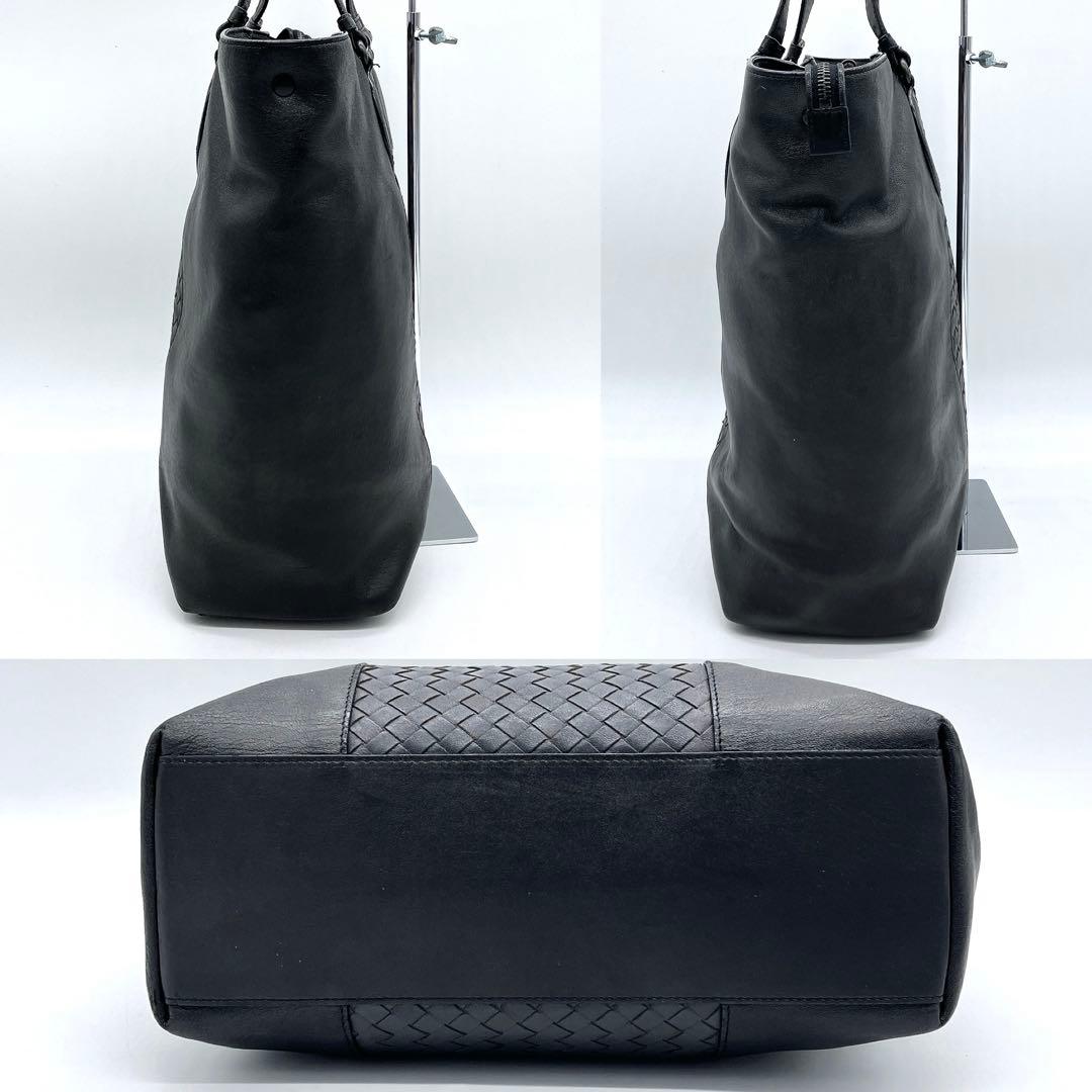 Bottega Veneta 2-way Bag Intrecciato Leather Black