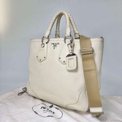 Prada Vitello Daino Tote Shoulder — view 2