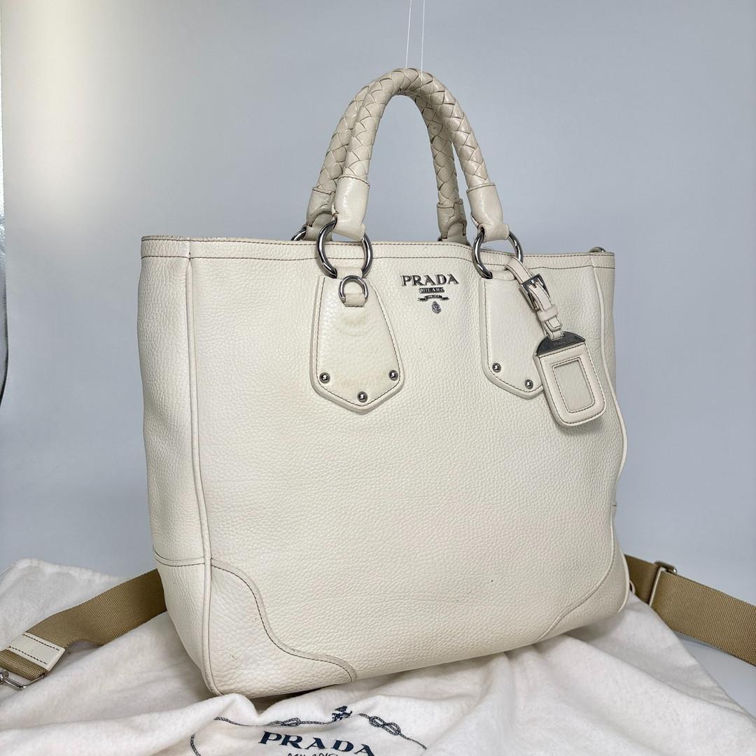 Prada Vitello Daino Tote Shoulder — view 3