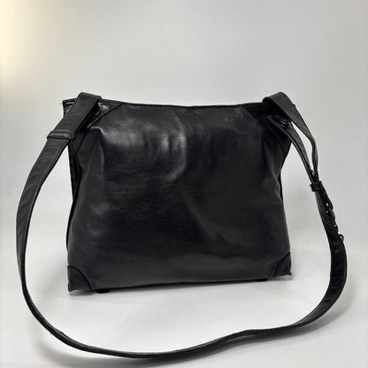 Bottega Veneta Super Shoulder Bag Leather Intrecciato Black — view 5