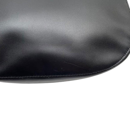 Celine Logo Leather Shoulder Tote Gold Black — view 7