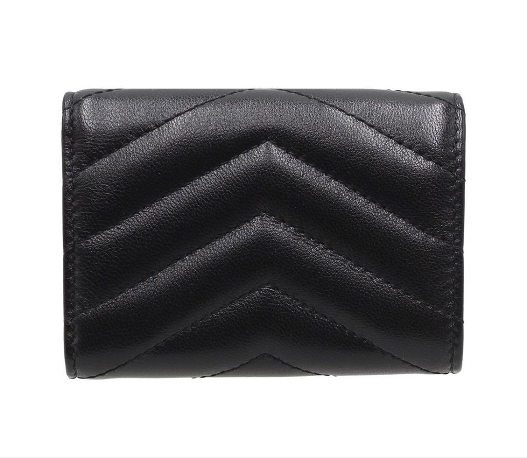 Saint Laurent Shindou Monogram Cassandra Trifold Wallet — view 2