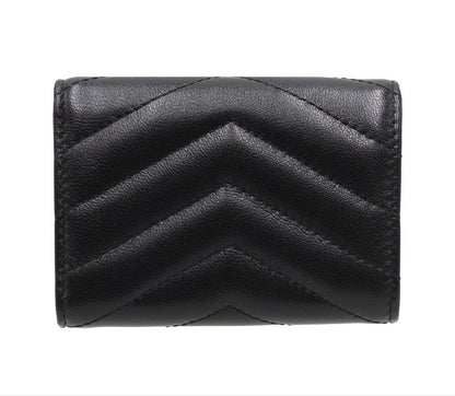 Saint Laurent Shindou Monogram Cassandra Trifold Wallet — view 2
