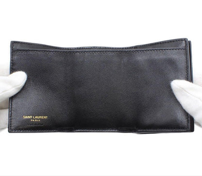 Saint Laurent Shindou Monogram Cassandra Trifold Wallet — view 7