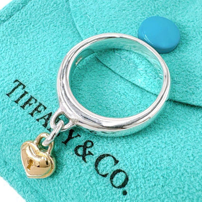 Tiffany & Co Heart Lock Combination Size 14 Sv925 18K