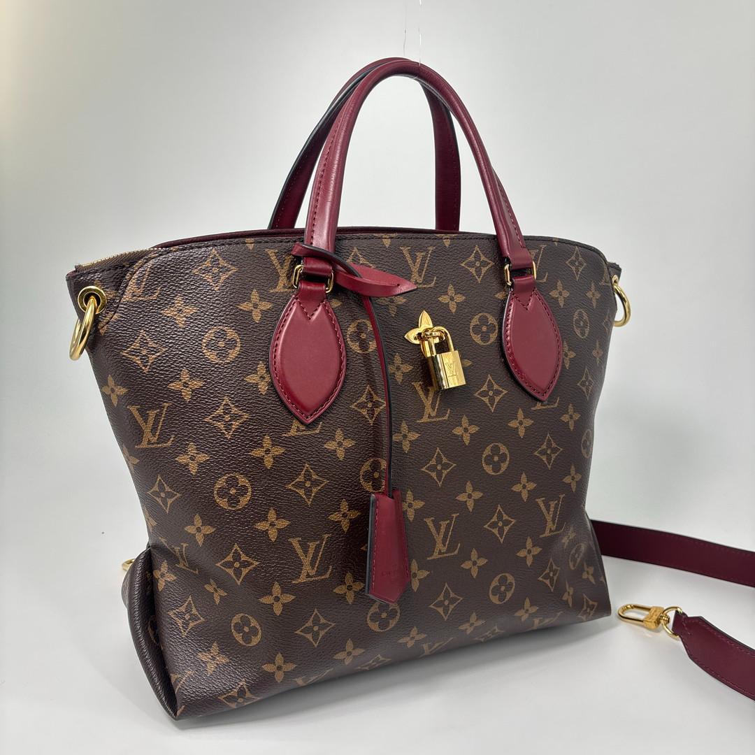 Louis Vuitton Monogram Flower Zipped Tote MM Handbag — view 3