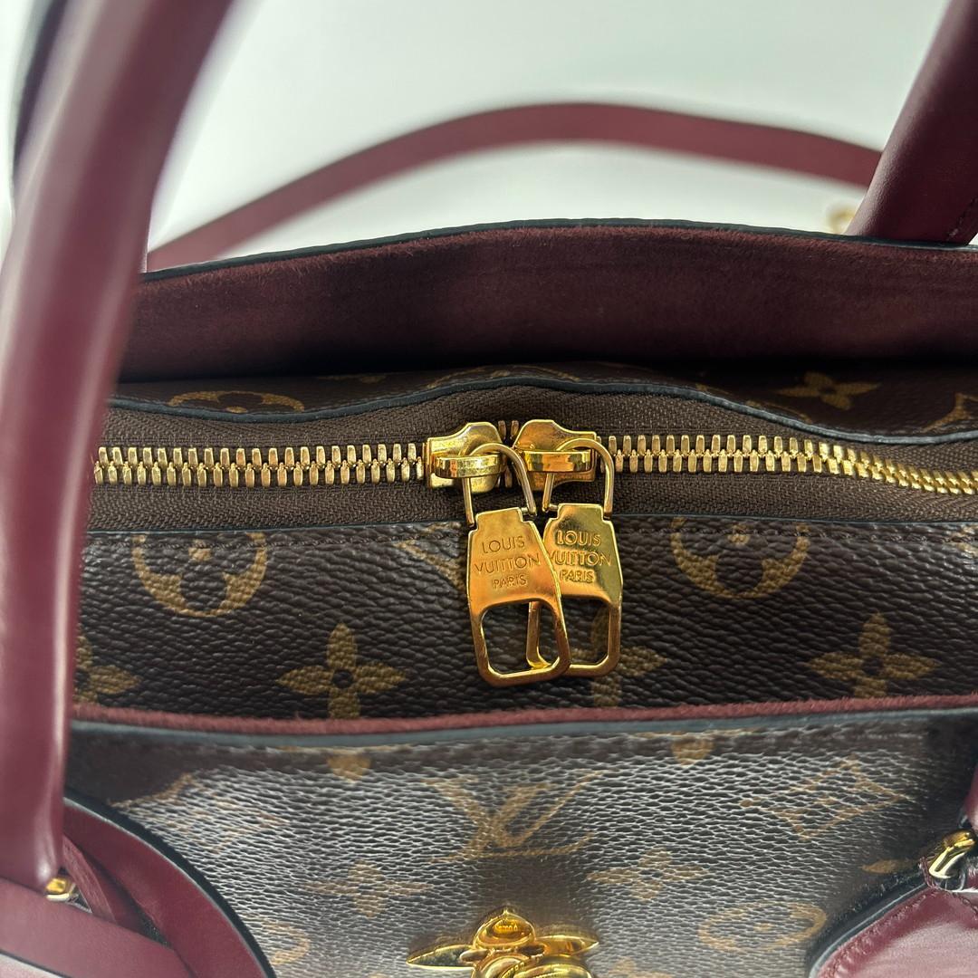 Louis Vuitton Monogram Flower Zipped Tote MM Handbag — view 7
