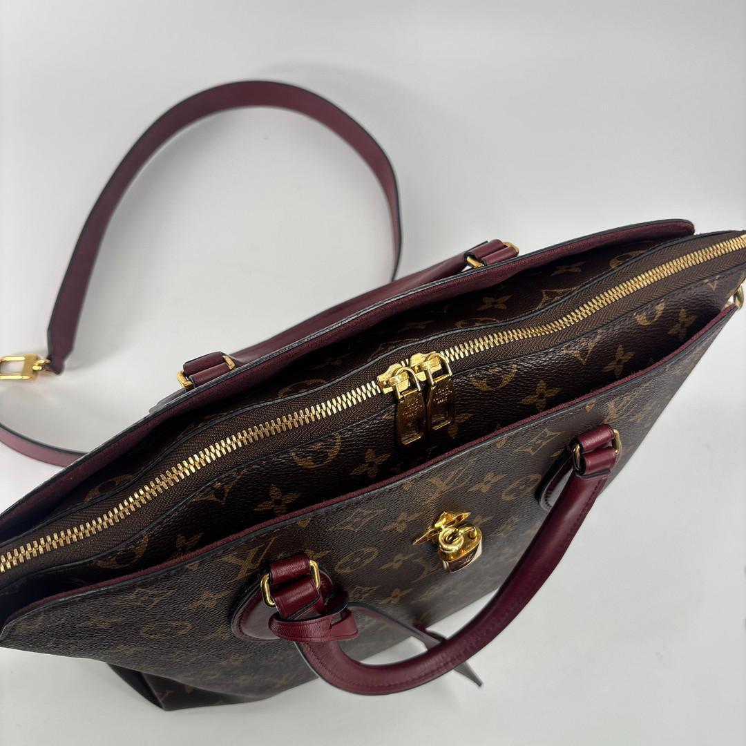 Louis Vuitton Monogram Flower Zipped Tote MM Handbag — view 8