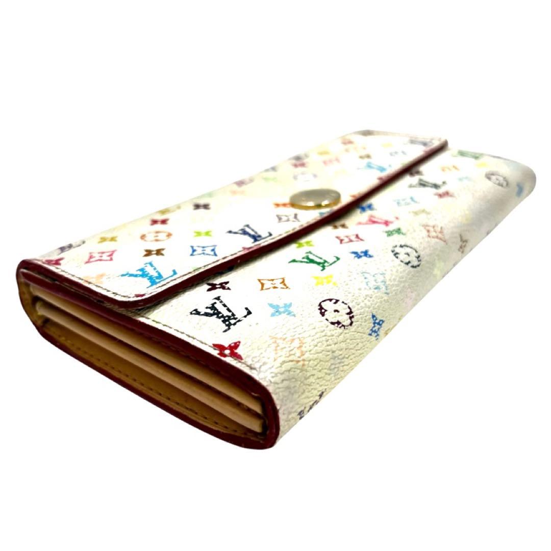 Louis Vuitton Multicolor Portefeuille Sarah White Pink Wallet — view 5