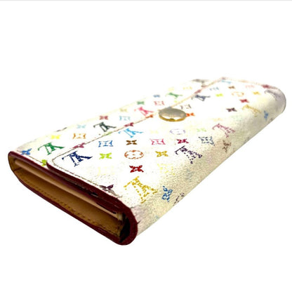 Louis Vuitton Multicolor Portefeuille Sarah White Pink Wallet — view 7