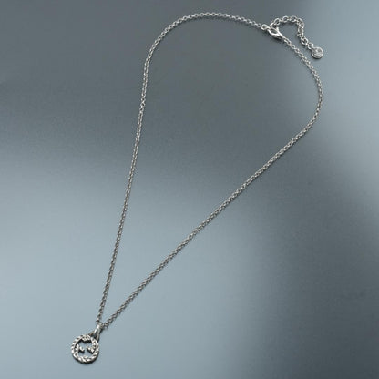 Gucci Interlocking Necklace Silver — view 3
