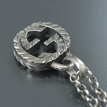 Gucci Interlocking Necklace Silver — view 6