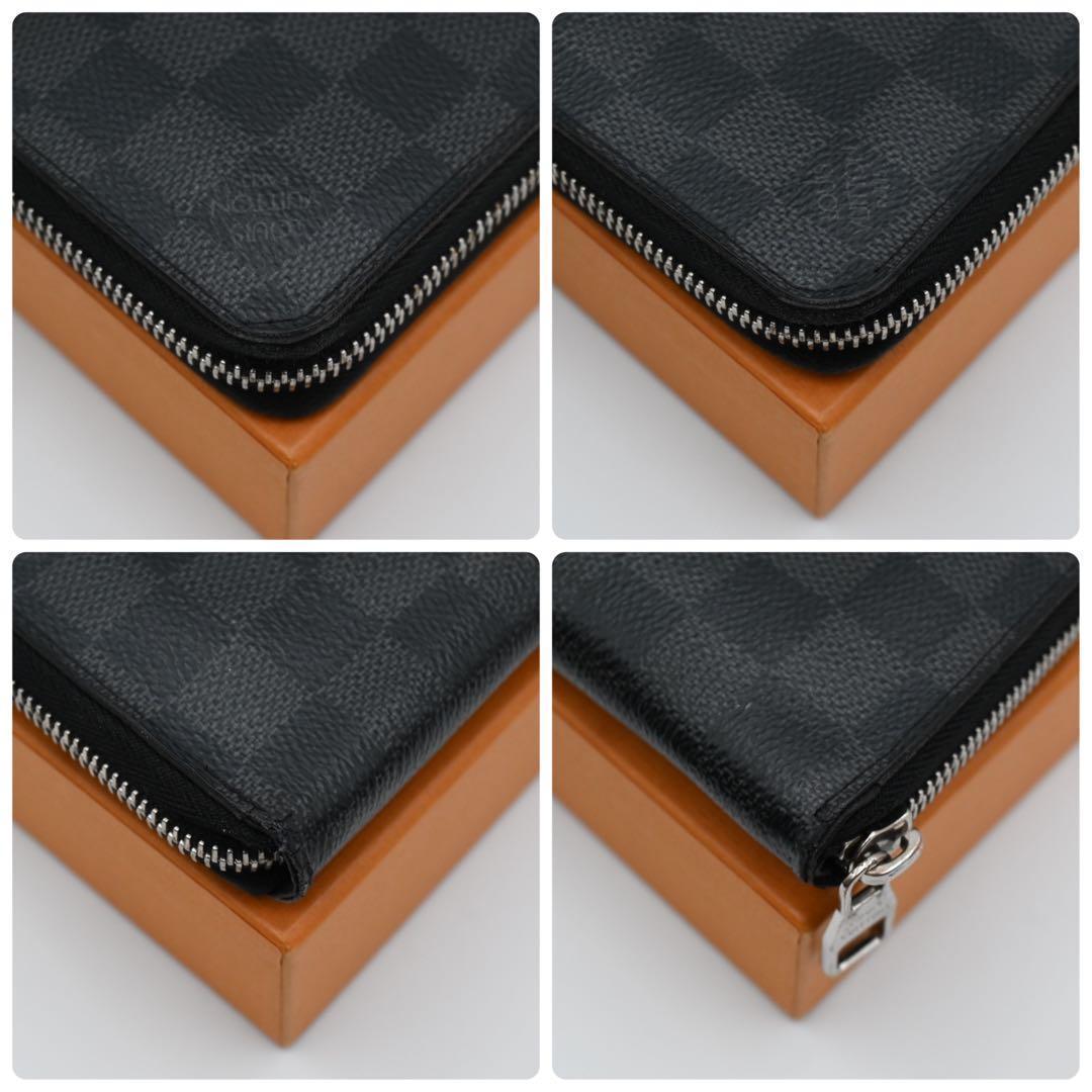 Louis Vuitton Damier Graphite Vertical Wallet Black — view 8